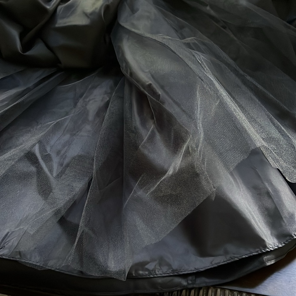 Alex Evenings Plus Size Satin Inverted Pleat Ball Gown Skirt - Picture 10 of 16
